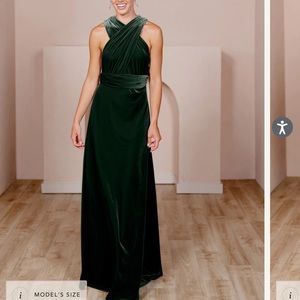 Revelry - Micah Convertible Dress - Emerald 613